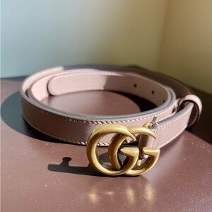 Gucci Marmont Thin Belt - light Pink (95)
